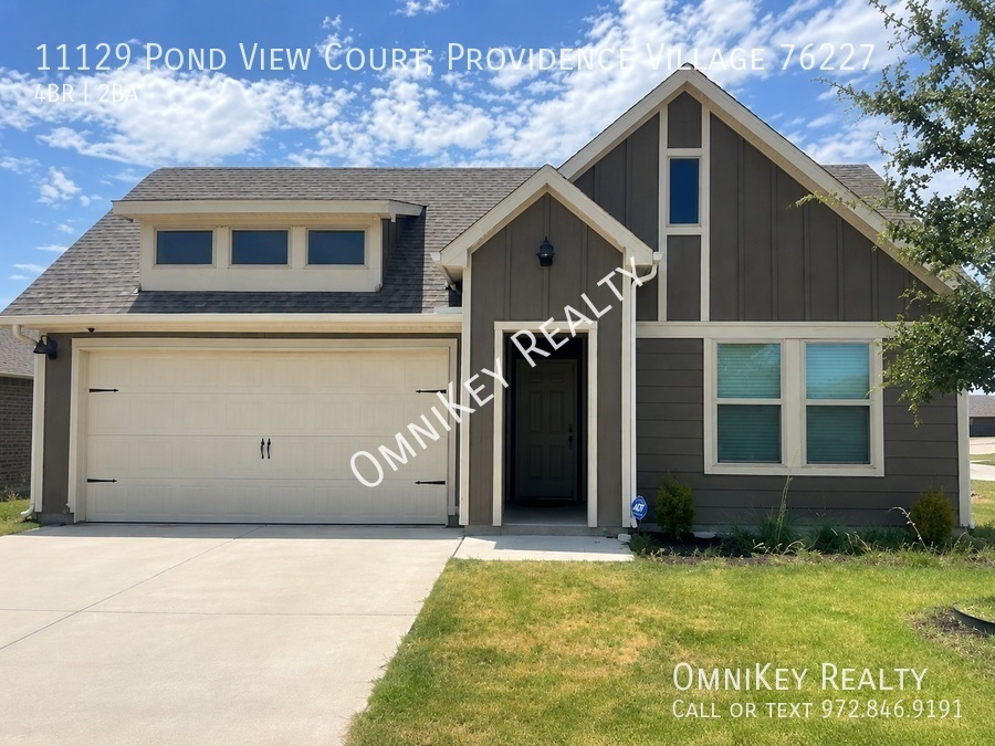Providence Village House: 11129 Pond View Court; Providence Village 76227